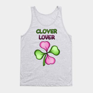 Clover Lover (with black border) Tank Top